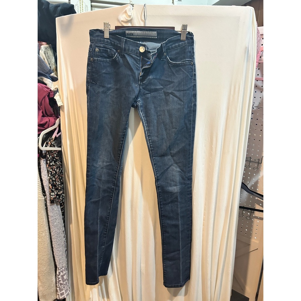 NAEM Denim Co Ashley Relaxed Skinny Jeans Dark‎ Wash Size 26